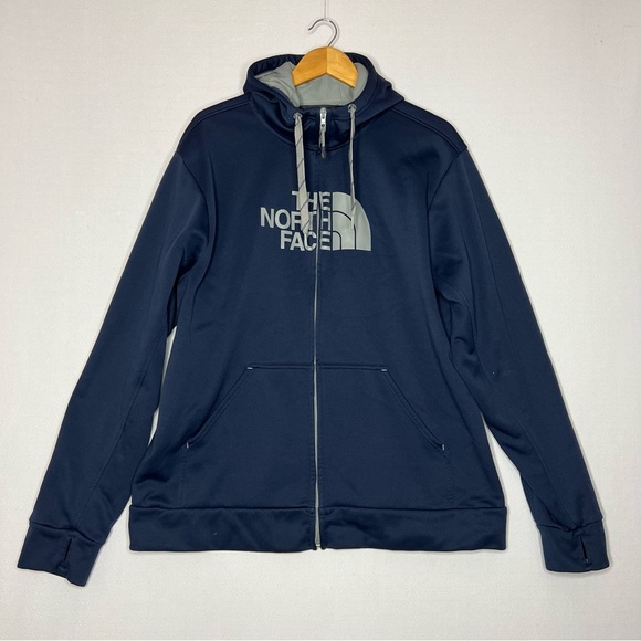 The North Face Surgent Half Dome Full Zip Navy Blue Mens Hoodie Jacket Size XL - Picture 1 of 9
